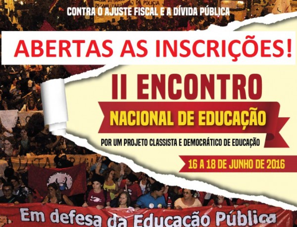 Abertas as inscrições para o II Encontro Nacional da Educação – ENE