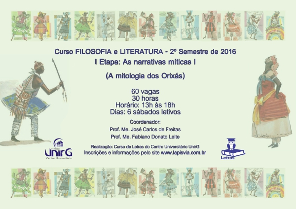 Estão abertas as inscrições para o Curso de Extensão de Filosofia e Literatura