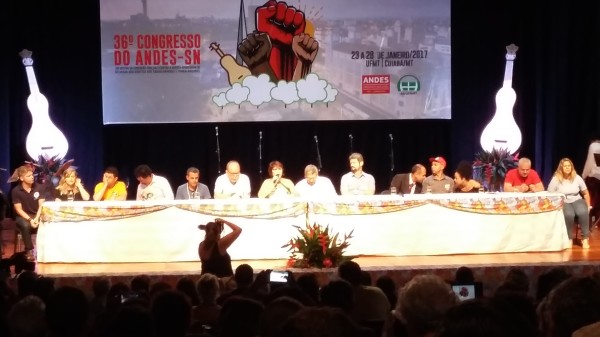 Apug presente no 36º Congresso Nacional do Andes em Cuiabá