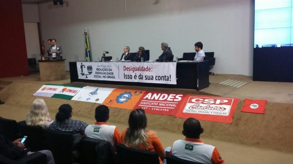 ANDES-SN participa do lançamento de campanha pela Redução da Desigualdade Social
