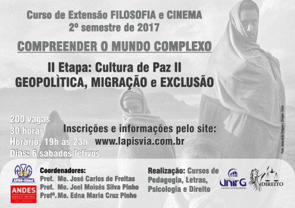 FILOSOFIA e CINEMA 2017-02 – Inscrições abertas
