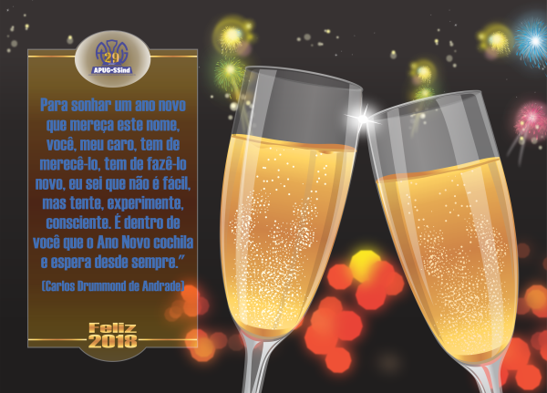 Feliz Ano Novo a todos os professores e servidores da Unirg