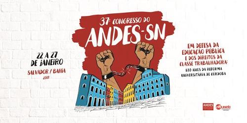 ANDES-SN divulga cartaz de seu 37º Congresso