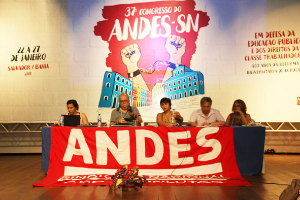 37° Congresso do ANDES-SN expressa mobilização docente e aponta desafios para 2018