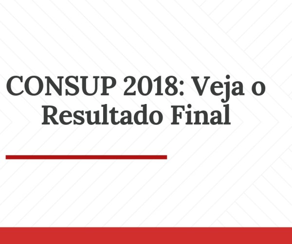 CONSUP 2018: Resultado final