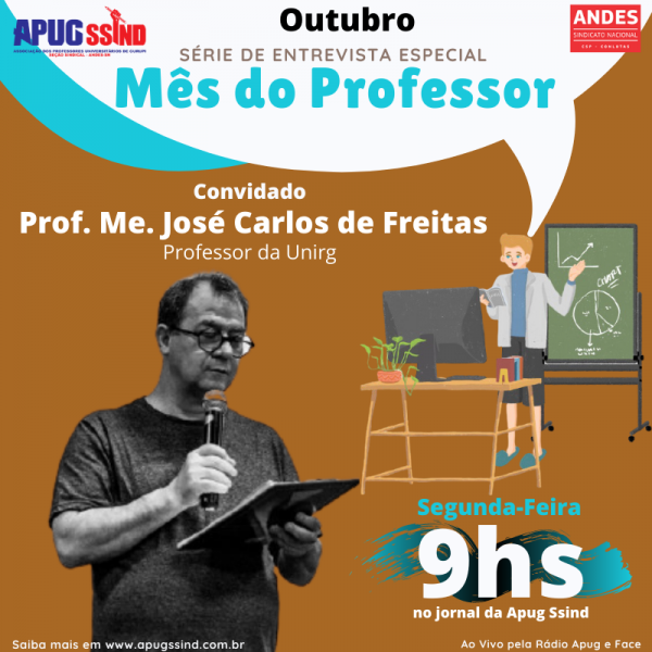 Semana do Dia do Professor terá atividades, entrevistas e brindes aos docentes sindicalizados