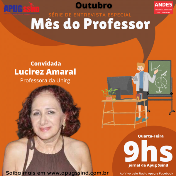 Profa. Lucirez Amaral é a entrevistada desta quarta-feira (14/10) na Rádio Apug