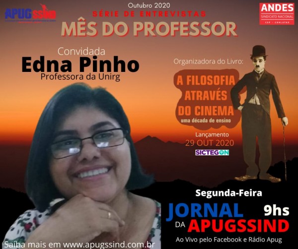 Profa. Edna Pinho abre segunda semana de entrevistas da Rádio Apug no dia 19/10