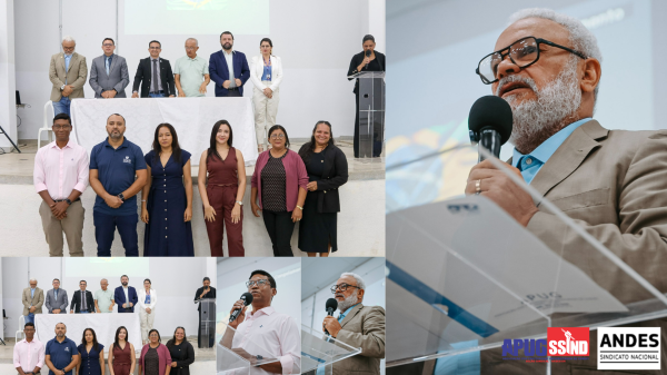 Presidente da APUG-SSind participa da posse da nova diretoria da AsaunirG