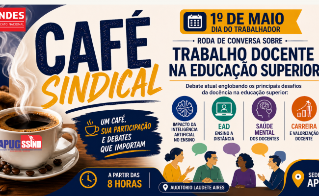 Apug promove Café Sindical e podcast especial durante Semana de Lutas