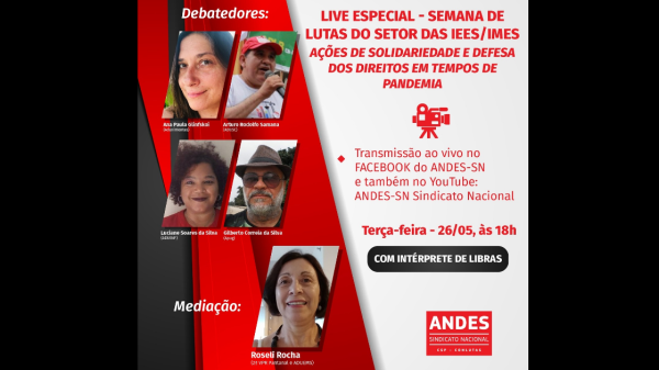 Live especial – Semana de lutas do setor das IEES/IMES