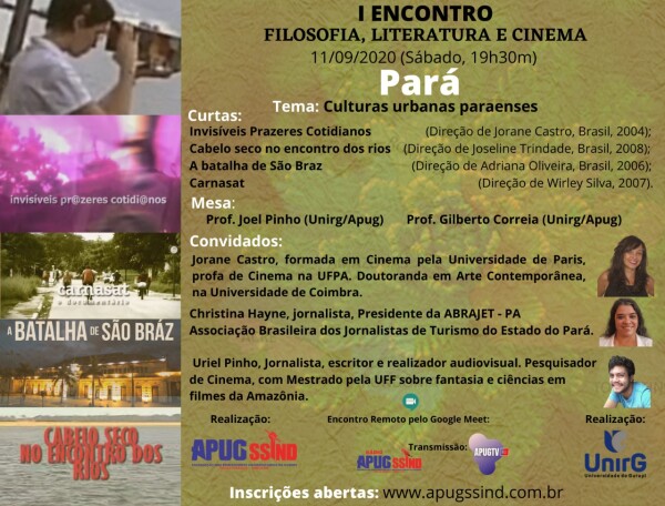 Projeto de Extensão Filosofia, Literatura e Cinema acontece neste sábado, 11 de setembro