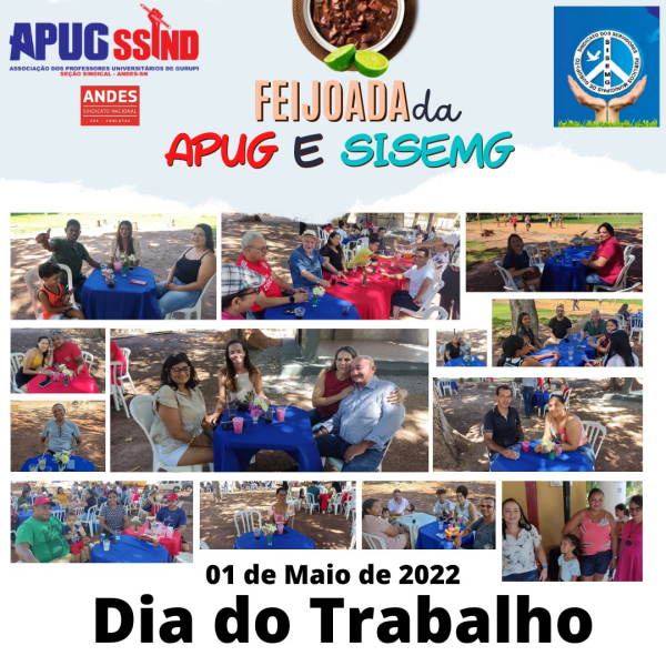 FEIJOADA DA APUG E SISEMG MARCA O DIA DO TRABALHADOR