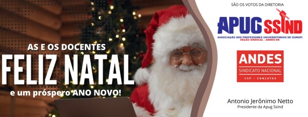 APUG SSIND DESEJA UM FELIZ NATAL E FELIZ 2023!