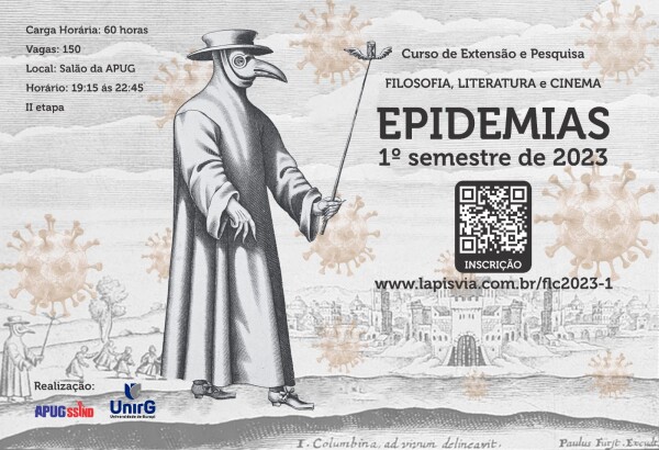 INSCRIÇÕES ABERTAS: VEM AÍ O FILOSOFIA, LITERATURA E CINEMA  2023, COM O TEMA “EPIDEMIAS II”
