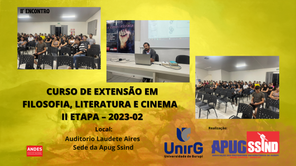 Dimensões timóticas do homem foi tema do II Encontro do Filosofia e Cinema, ocorrido em 12 de setembro!