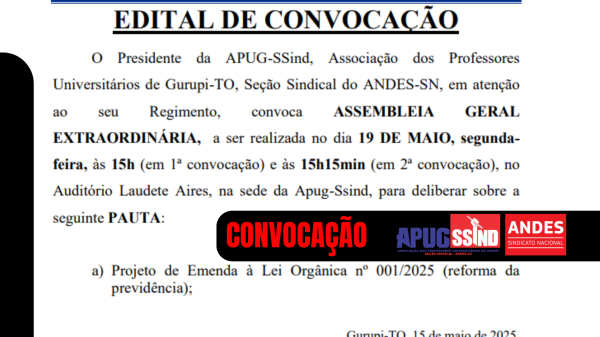 EDITAL DE CONVOCAÇÃO