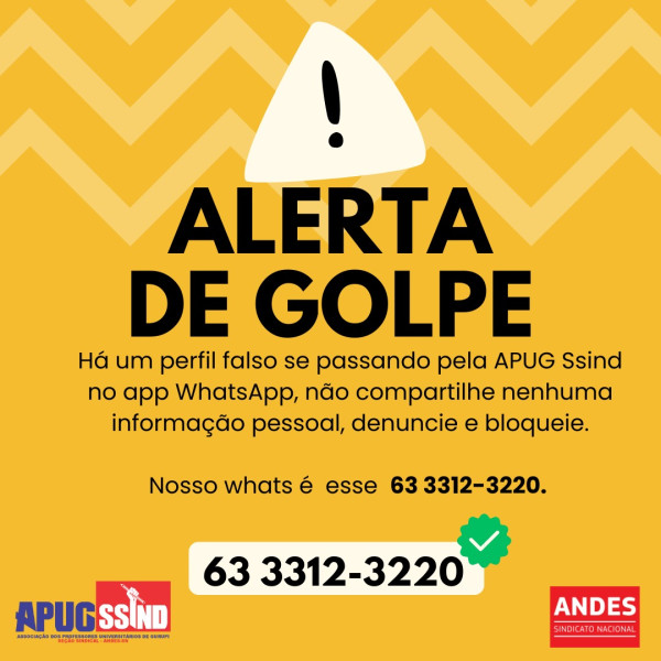 ALERTA DE GOLPE – ATENÇÃO, PROFESSORES!